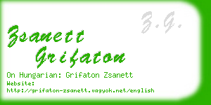 zsanett grifaton business card